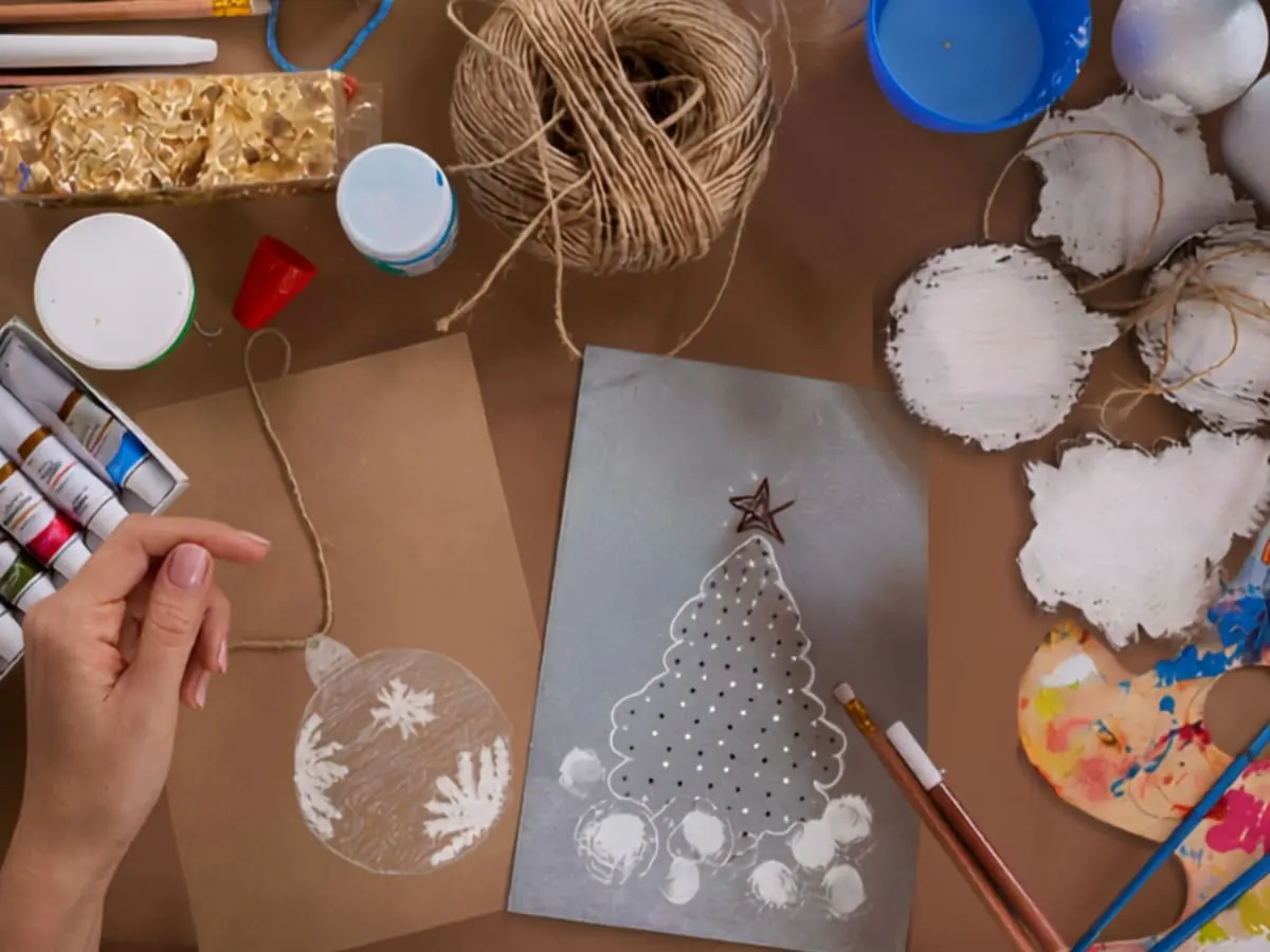 cartes de Noël et matériel de bricolage