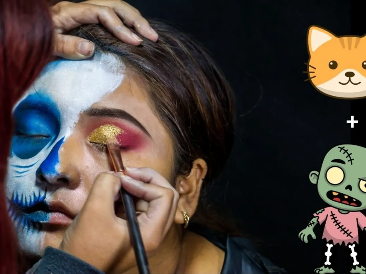 Techniques de maquillage chat et zombie