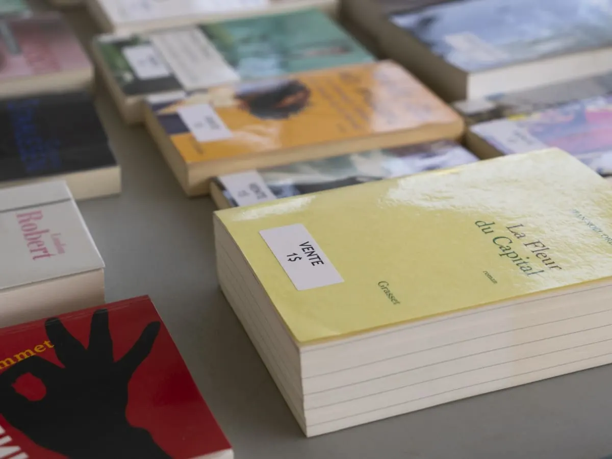 Des livres usagés en vente